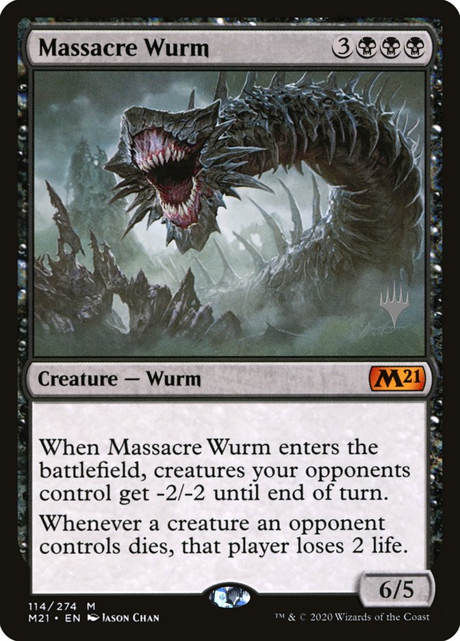 Massacre Wurm [Promo Pack] [114p] [Core Set 2021 Promos] [Foil]