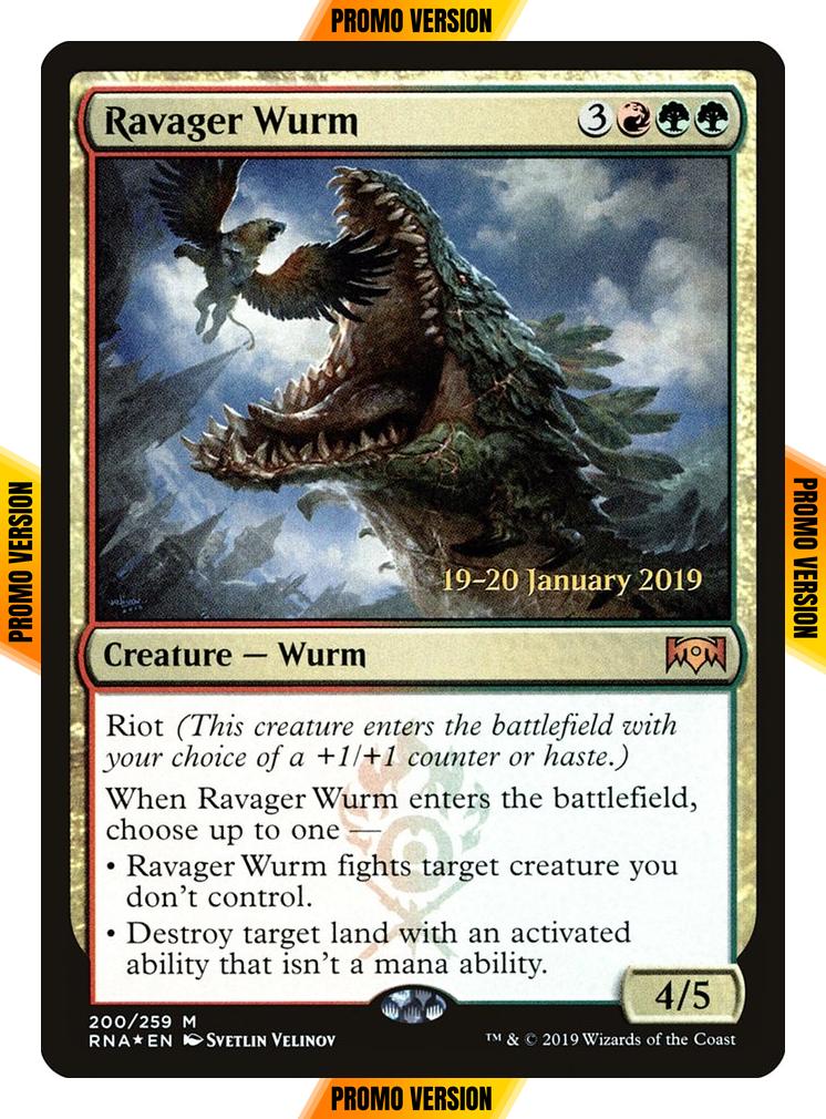 Ravager Wurm [200s] [Ravnica Allegiance Promos] [Foil]