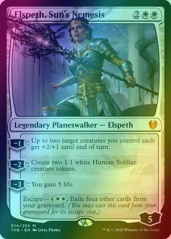 Elspeth, Sun's Nemesis [14] [Theros Beyond Death] [Foil]