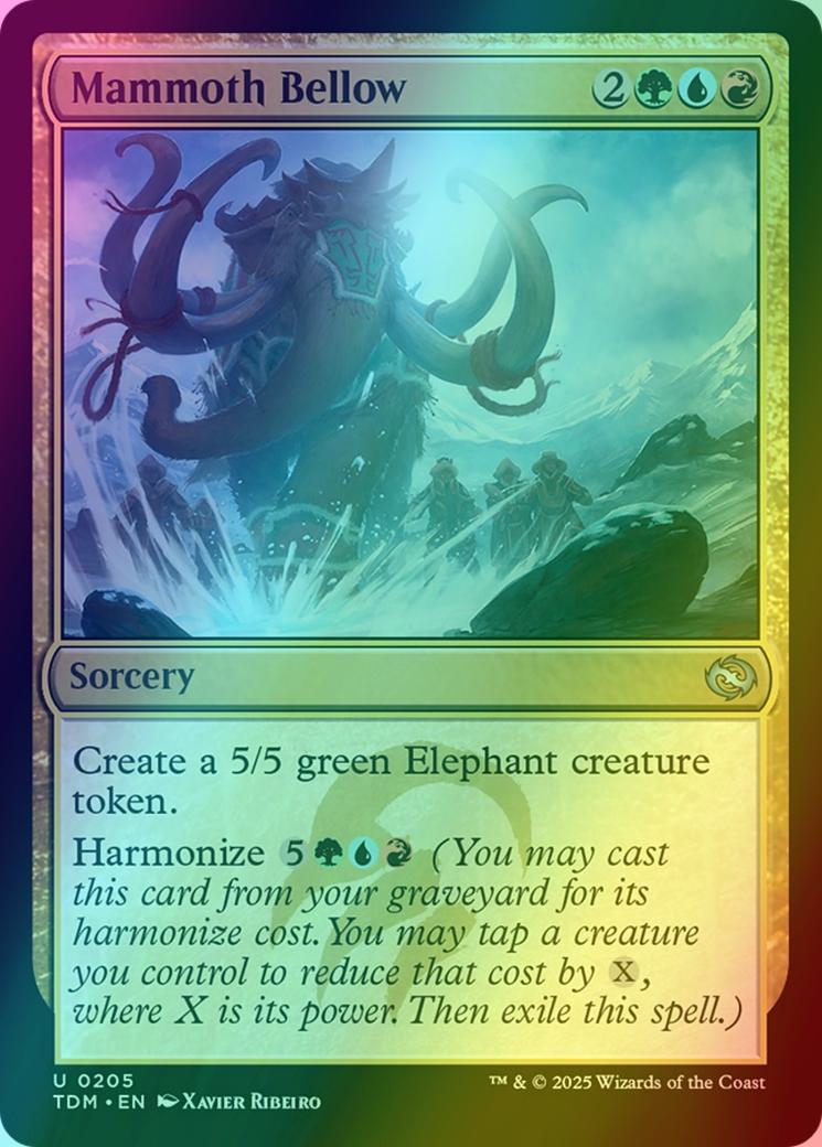 Mammoth Bellow [205] [Tarkir: Dragonstorm] [Foil]