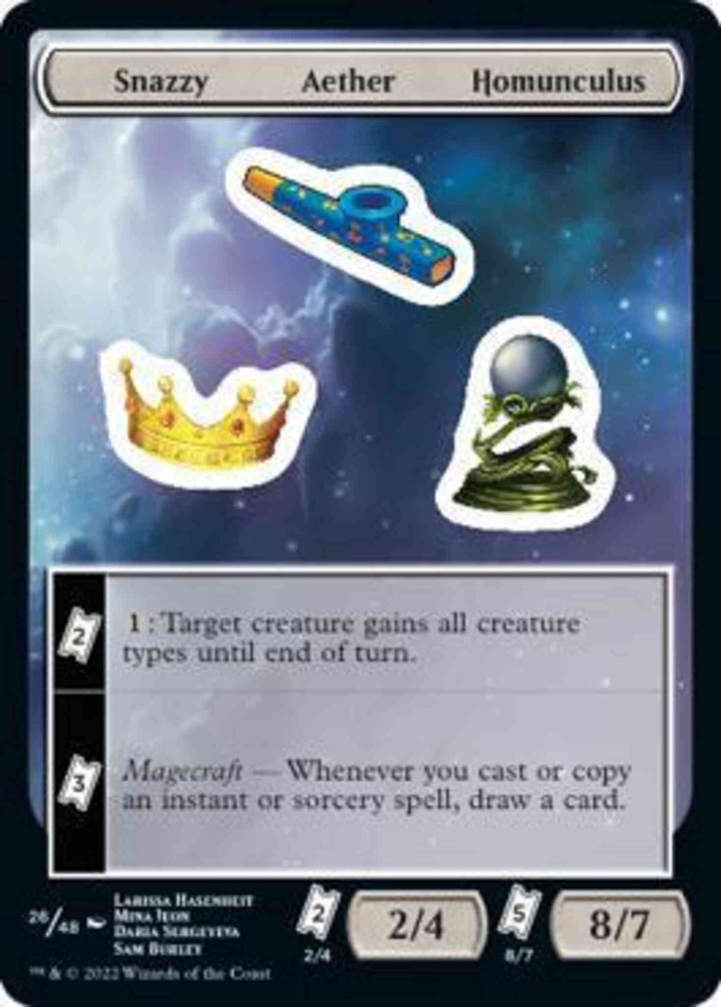 Snazzy Aether Homunculus [26] [Unfinity Sticker Sheets] [Non-Foil]