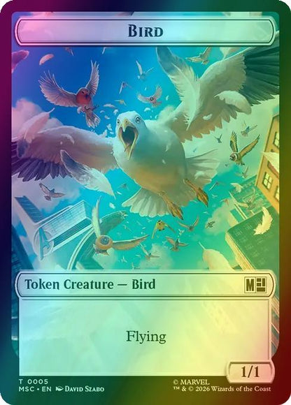 Bird Token (05) // Rhino Token (13) [Marvel Super Heroes: Commander: Tokens] [Foil]