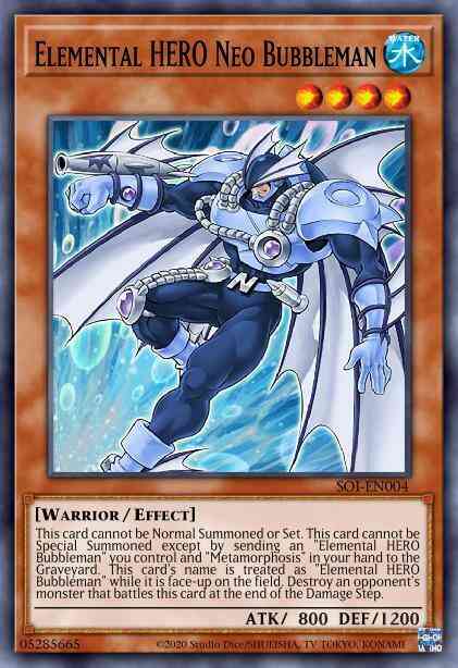 Elemental HERO Neo Bubbleman - SOI-EN004 - Common - 1st Edition