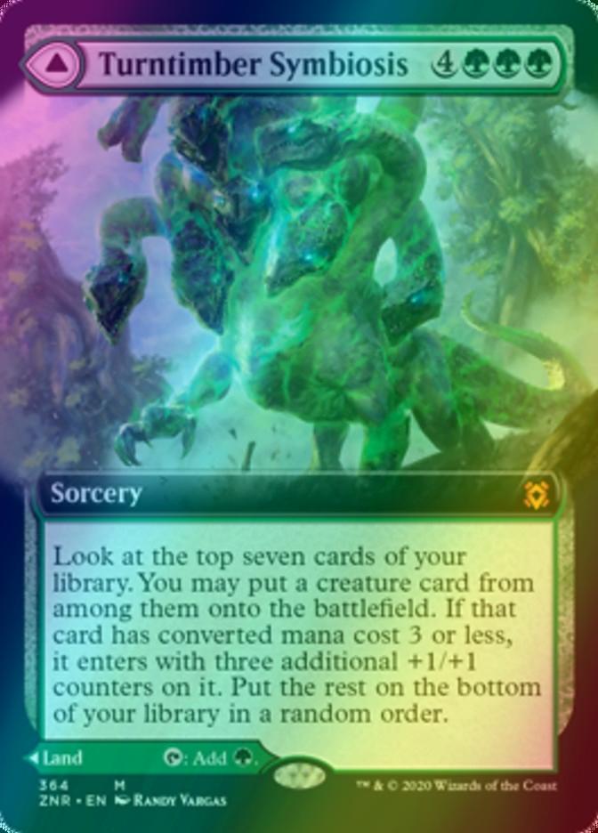 Turntimber Symbiosis // Turntimber, Serpentine Wood [364] [Extended Art] [Zendikar Rising] [Foil]