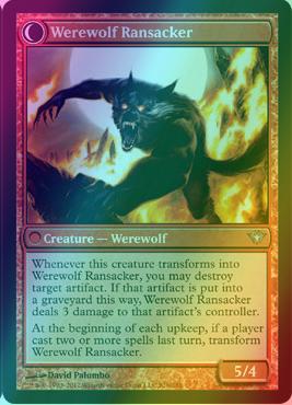 Afflicted Deserter // Werewolf Ransacker [81] [Dark Ascension] [Foil]