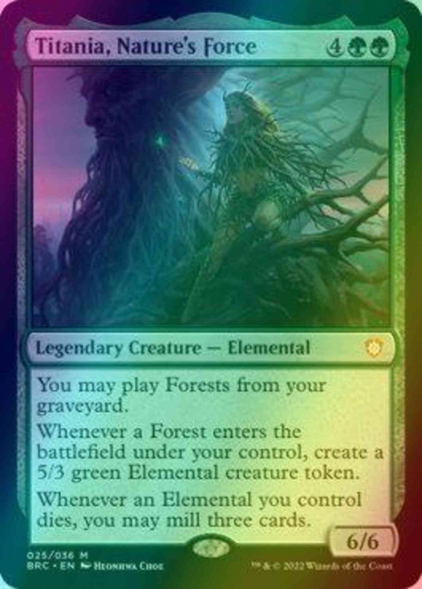 Titania, Nature's Force [25] [The Brothers' War: Commander] [Foil]