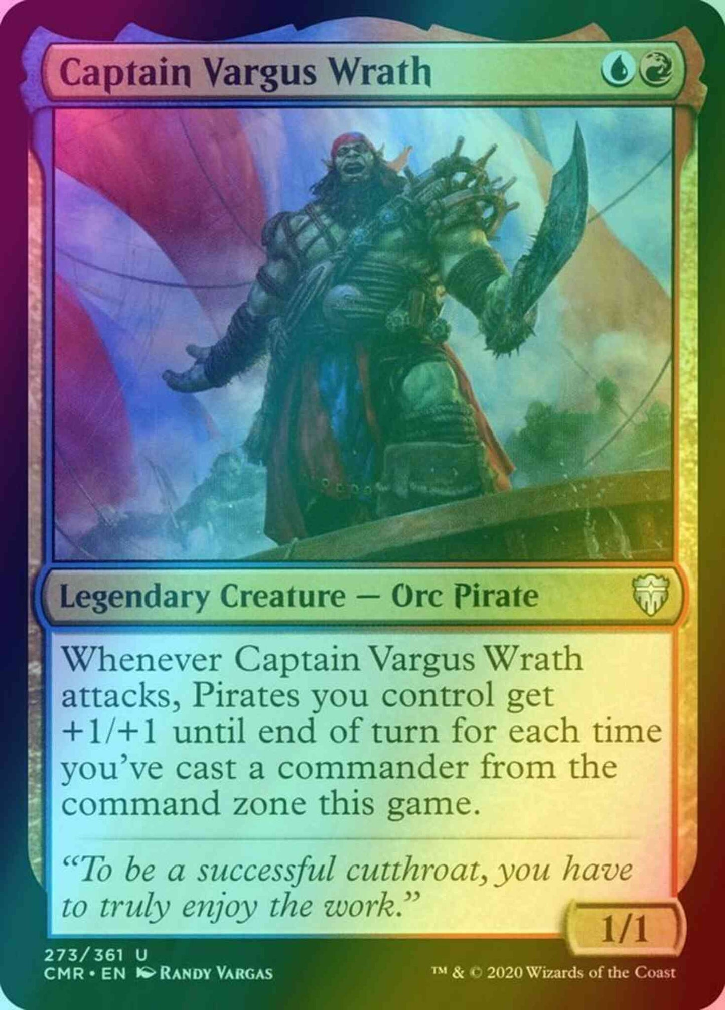 Captain Vargus Wrath [273] [Commander Legends] [Foil]