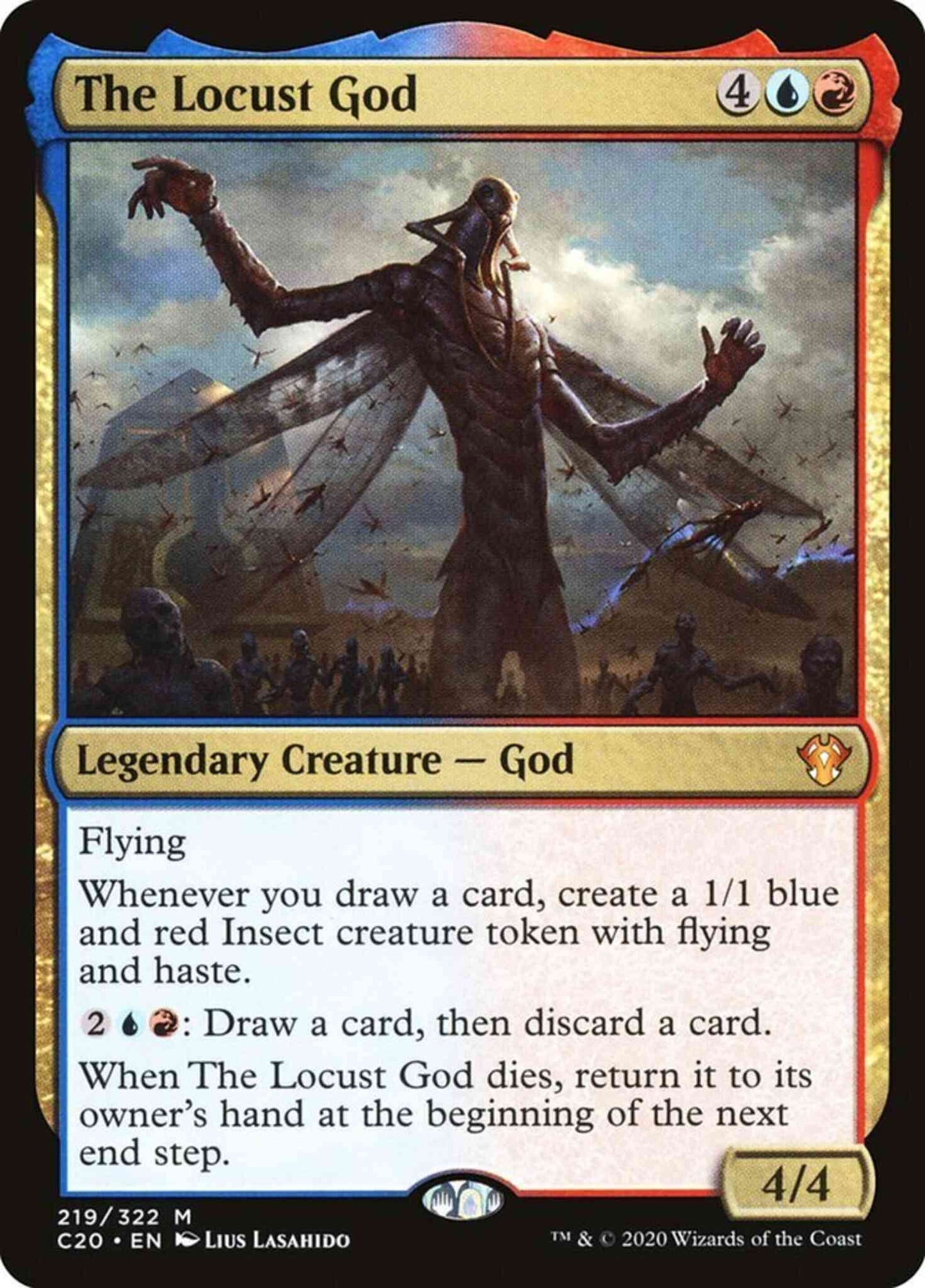The Locust God [219] [Commander 2020] [Non-Foil]