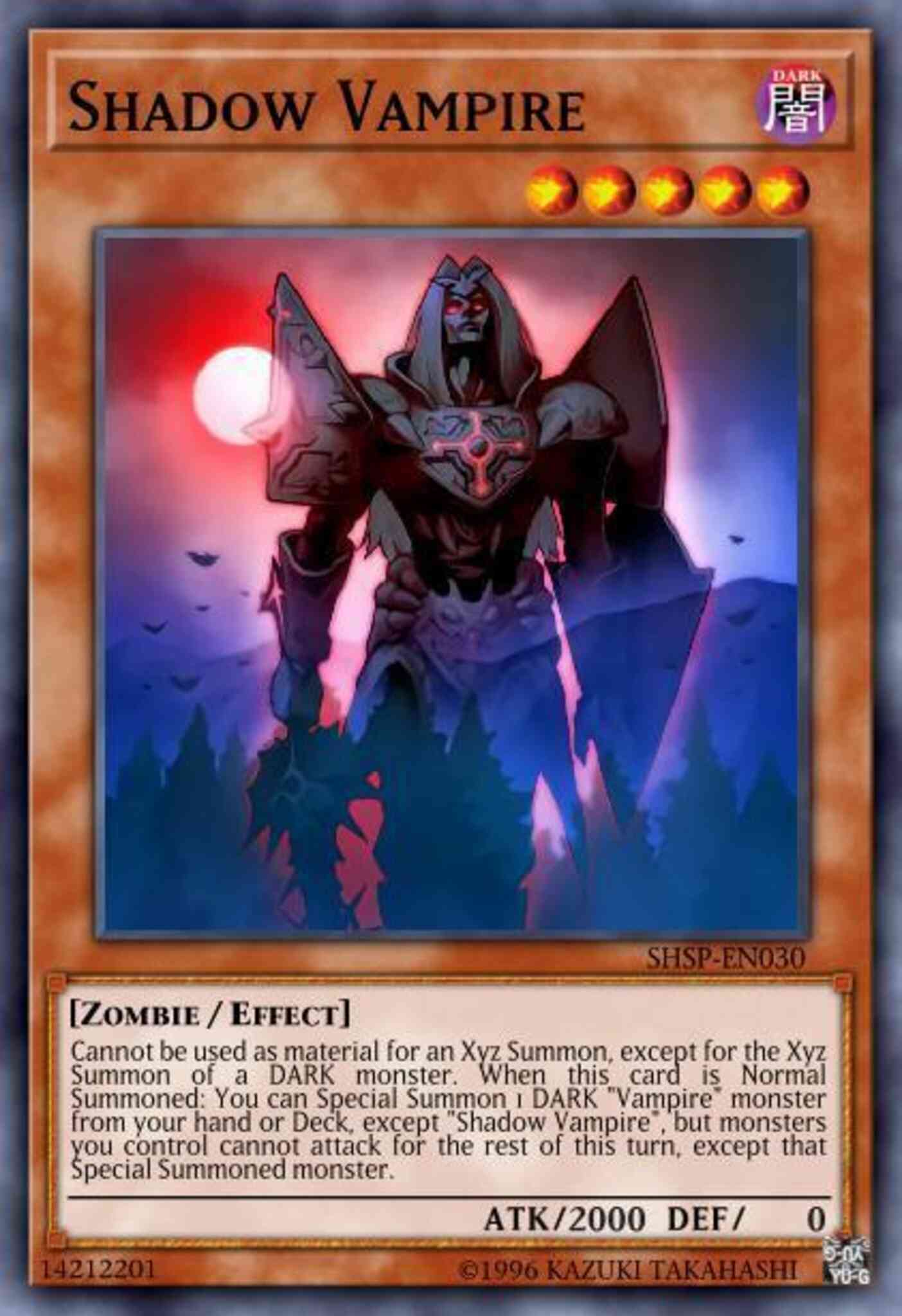 Shadow Vampire - SHSP-EN030 - Secret Rare - Unlimited