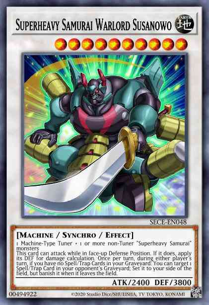 Superheavy Samurai Warlord Susanowo - SP15-EN034 - Shatterfoil Rare - 1st Edition