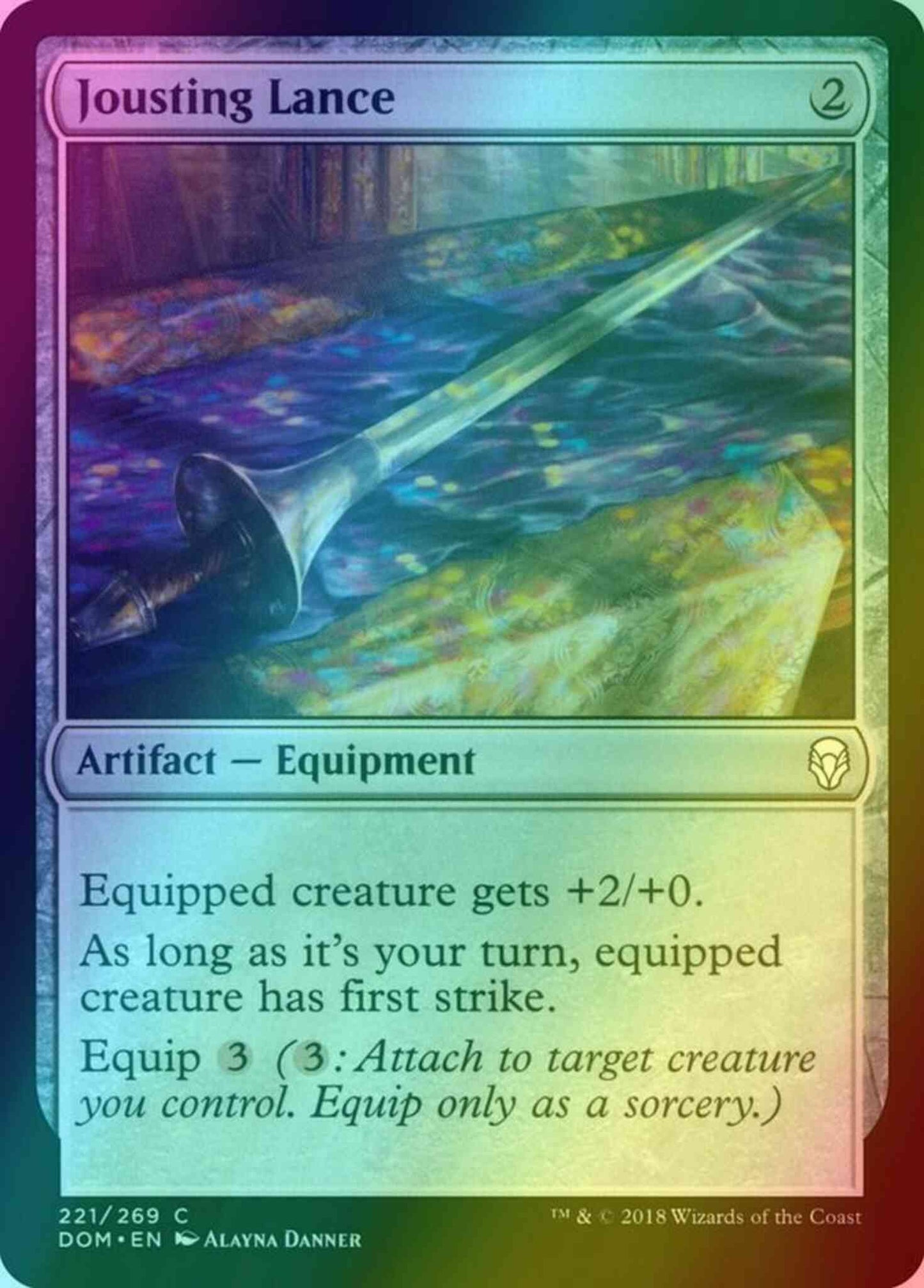 Jousting Lance [221] [Dominaria] [Foil]