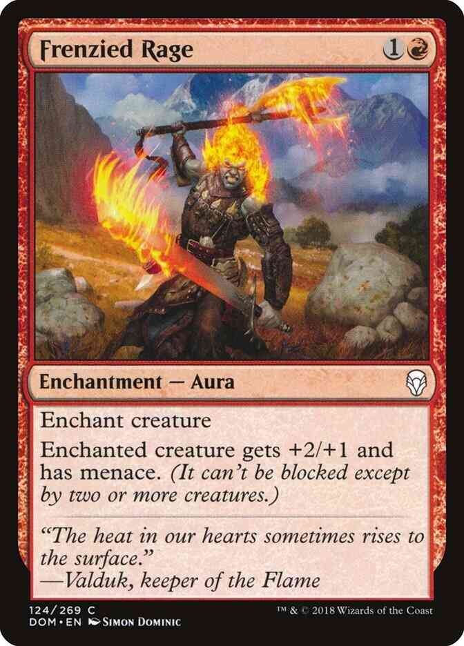 Frenzied Rage [124] [Dominaria] [Non-Foil]