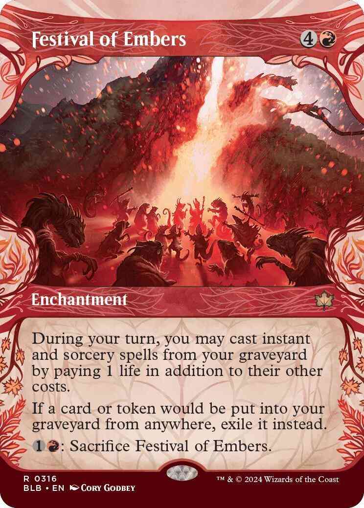Festival of Embers [316] [Woodland Showcase] [Bloomburrow] [Foil]