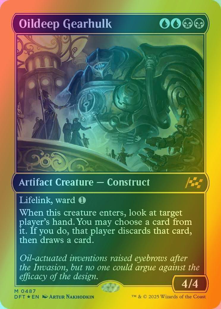 Oildeep Gearhulk [487] [Aetherdrift] [First-place Foil]