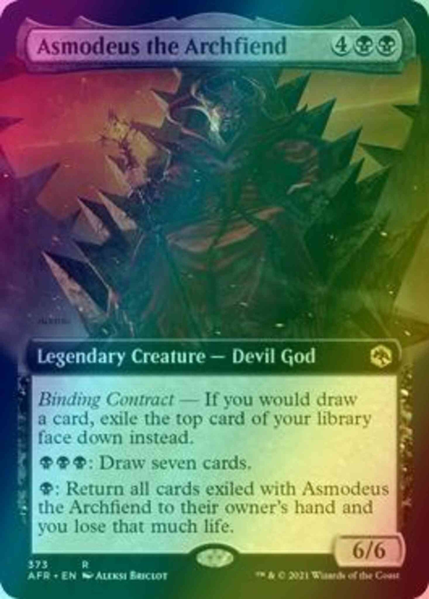 Asmodeus the Archfiend [373] [Extended Art] [Adventures In The Forgotten Realms] [Foil]