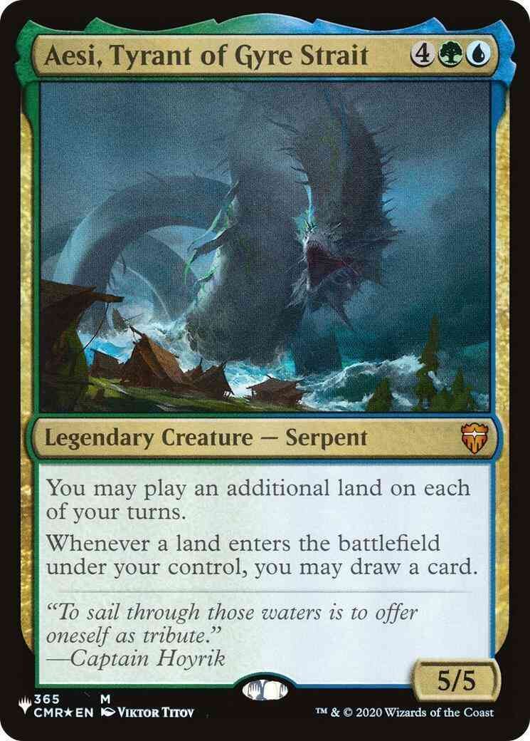 Aesi, Tyrant of Gyre Strait [CMR-365] [The List] [Non-Foil]
