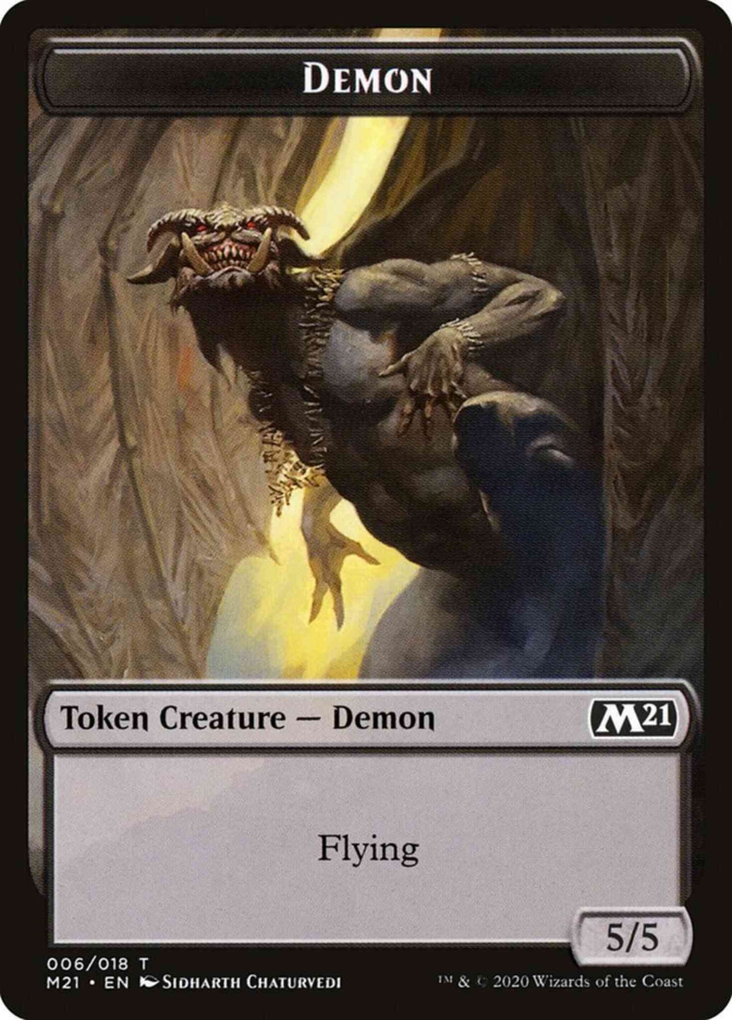 Demon Token [06] [Core Set 2021 Tokens] [Non-Foil]