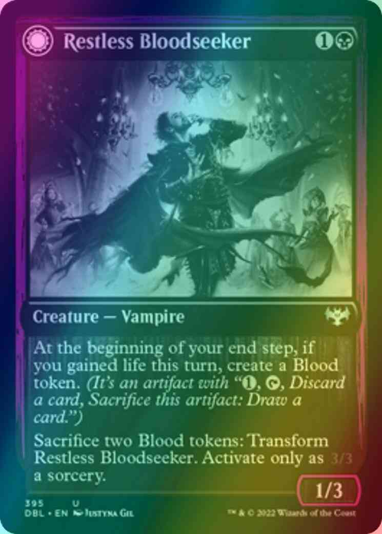 Restless Bloodseeker // Bloodsoaked Reveler [395] [Innistrad: Double Feature] [Foil]