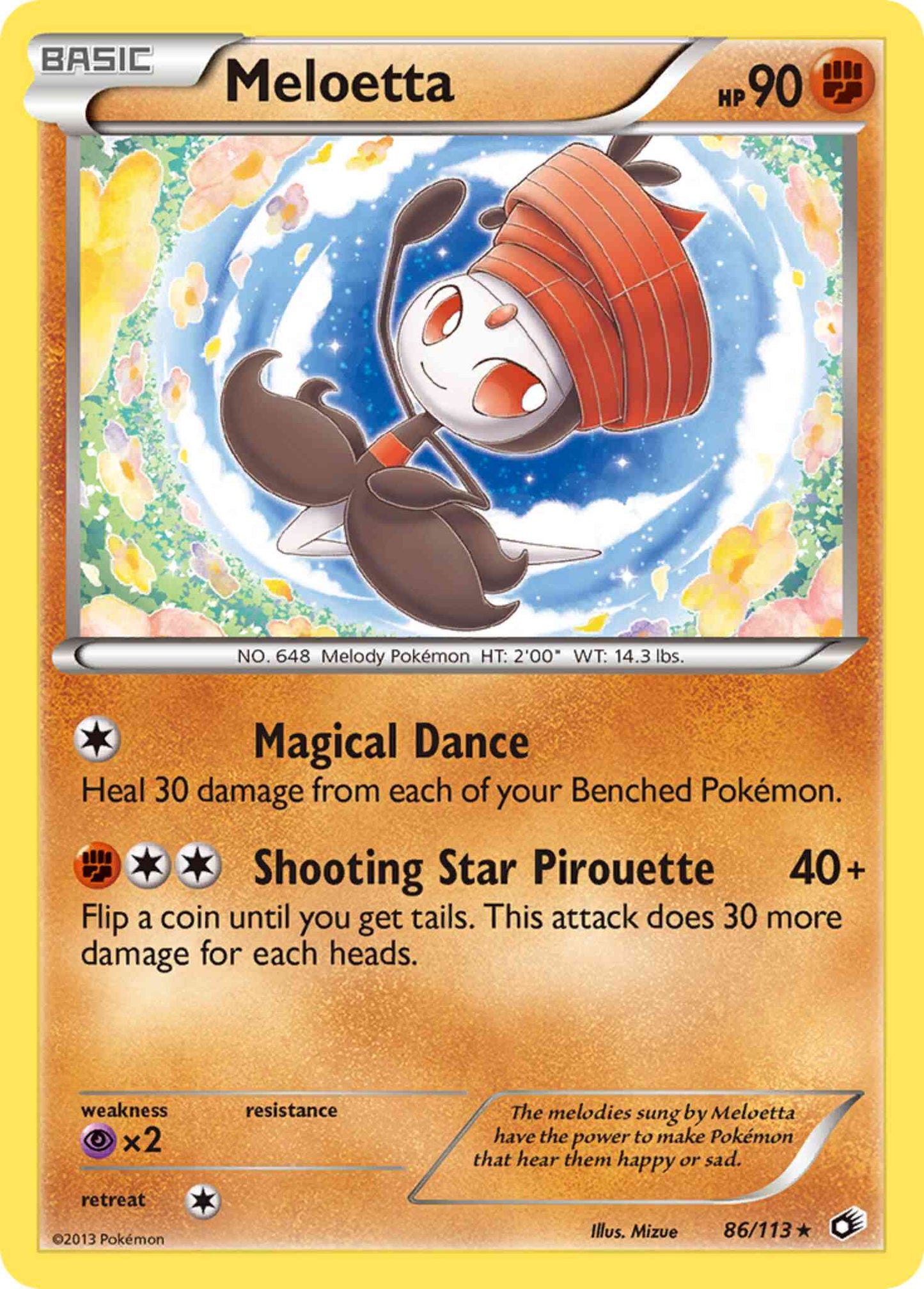 Meloetta - 86/113 - Rare [bw11-86] [Reverse Holo]