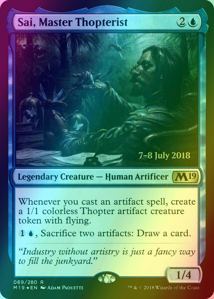 Sai, Master Thopterist [69s] [Core Set 2019 Promos] [Foil]