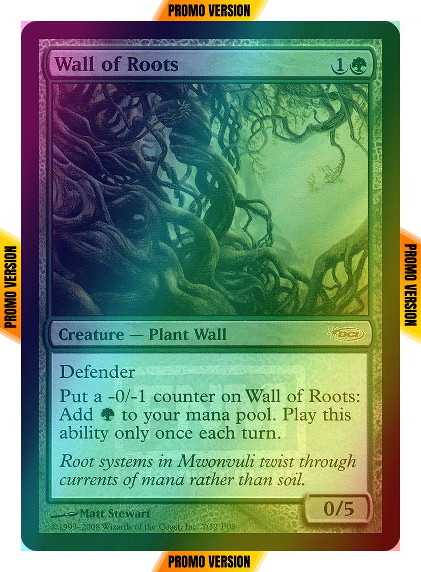 Wall of Roots [7] [Friday Night Magic 2008] [Foil]