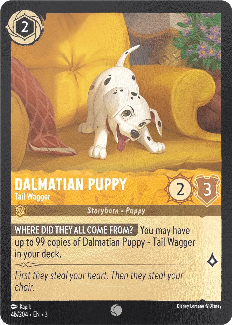 Dalmatian Puppy - Tail Wagger - 4b/204 [Into the Inklands] [Cold Foil]