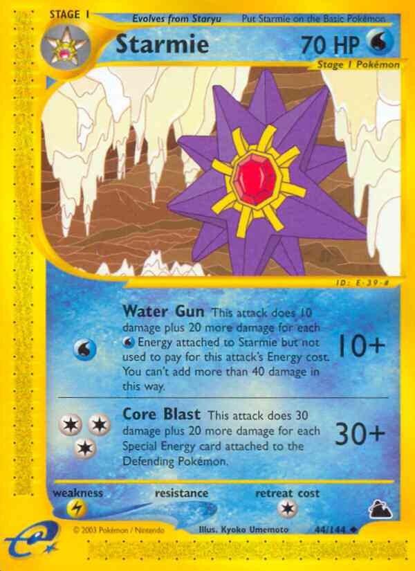 Starmie - 44/144 - Uncommon [ecard3-44] [Reverse Holo]