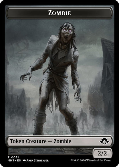 Plant Token (26) // Zombie Token (21) [Modern Horizons 3: Tokens] [Non-Foil]