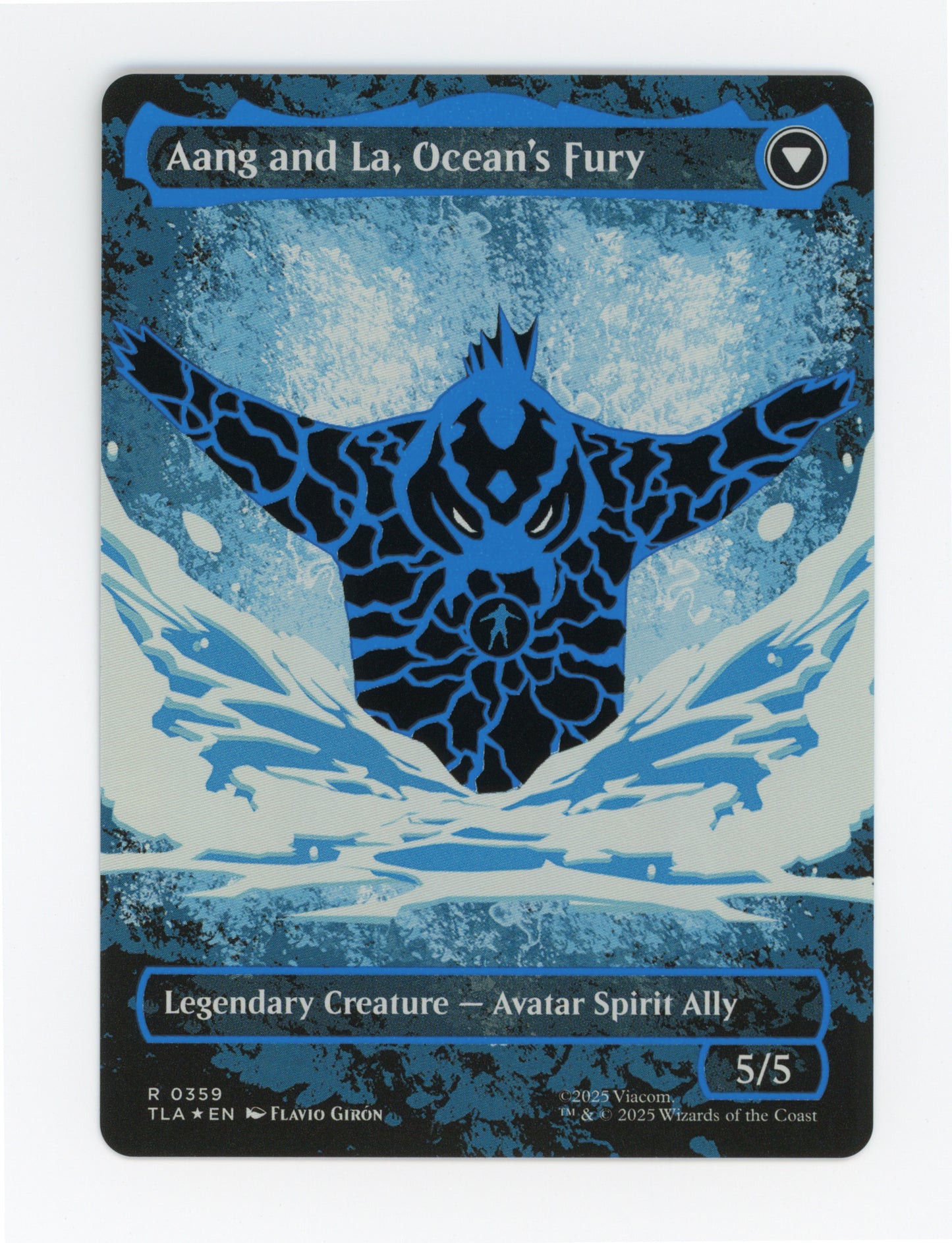 Aang, Swift Savior // Aang and La, Ocean's Fury — Borderless|Battle Pose|Neon Ink — ID 17636