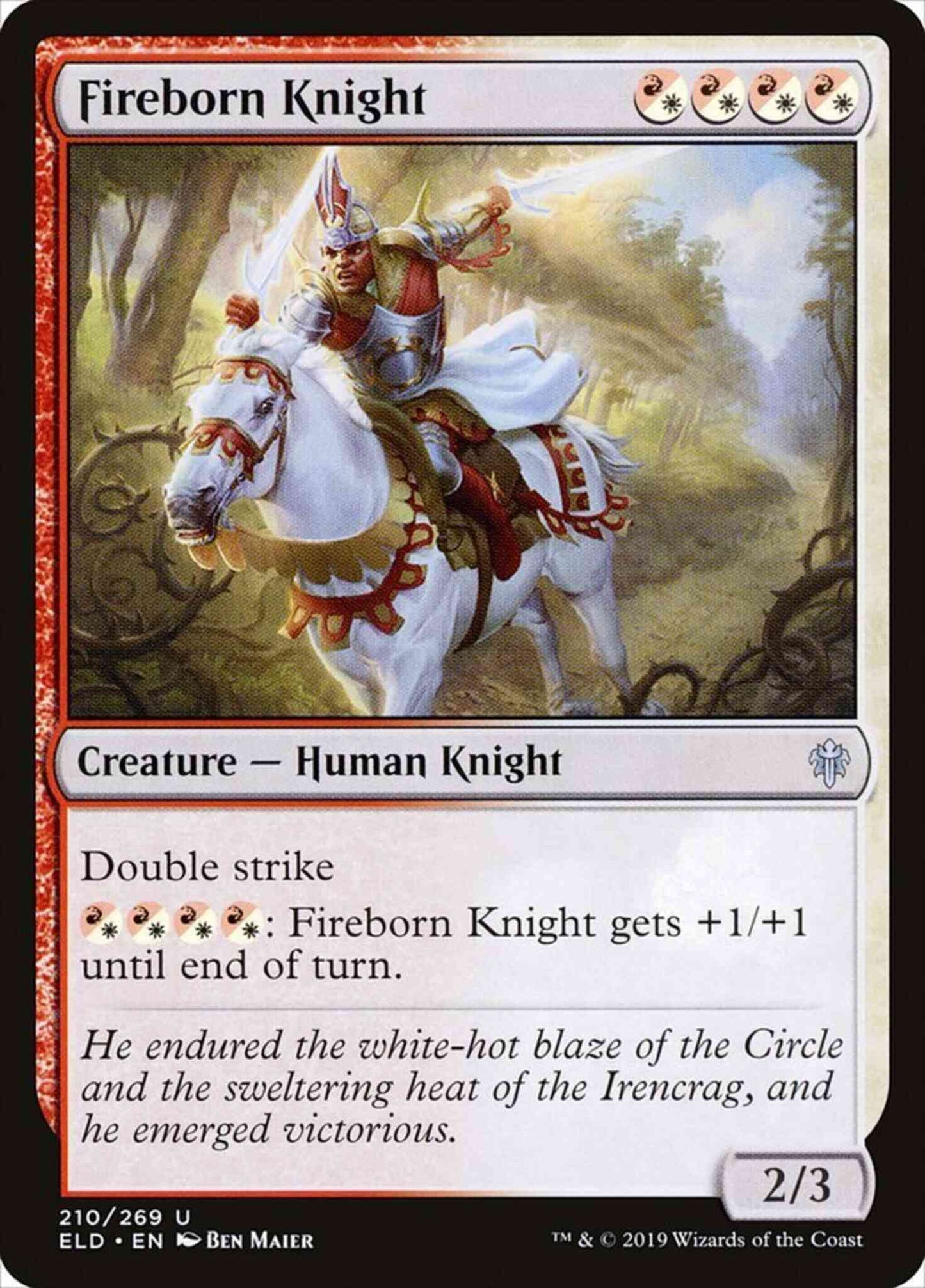 Fireborn Knight [210] [Throne of Eldraine] [Non-Foil]
