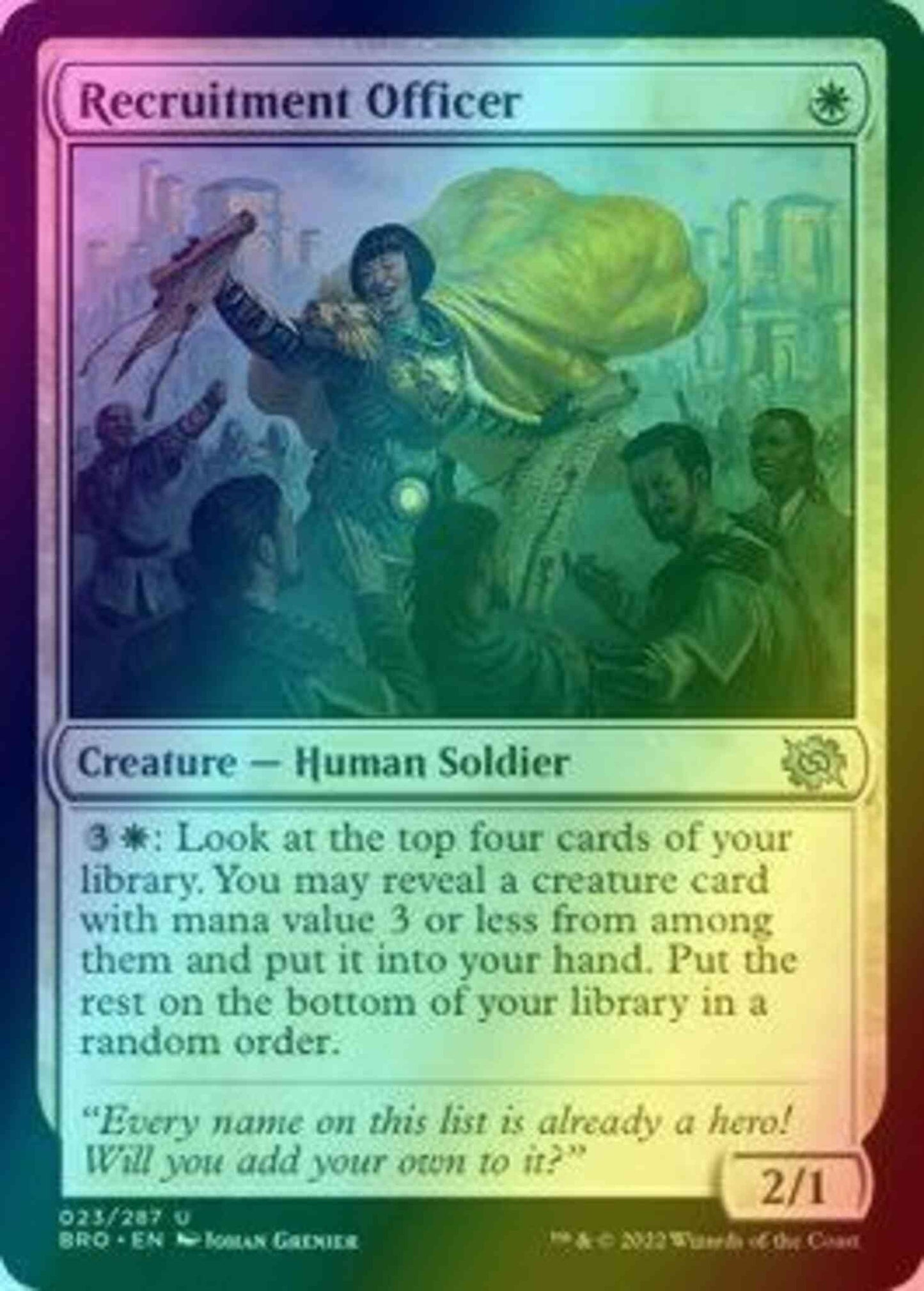 Recruitment Officer [23] [The Brothers' War] [Foil]