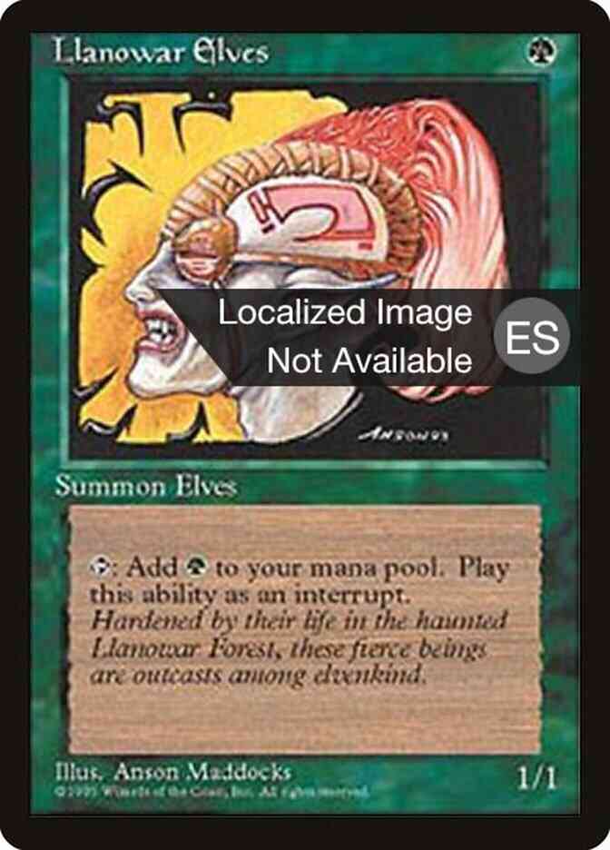 Llanowar Elves - Spanish [261] [Fourth Edition Black Border: Spanish] [Non-Foil]