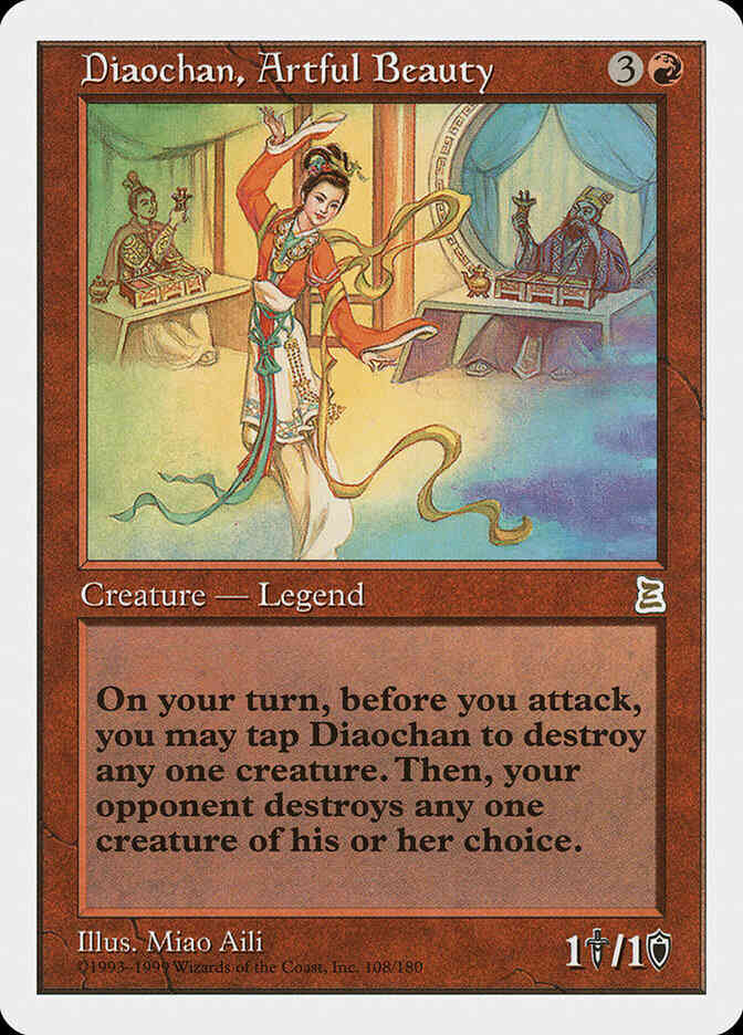 Diaochan, Artful Beauty - Chinese [108] [Chinese Portal Three Kingdoms] [Non-Foil]