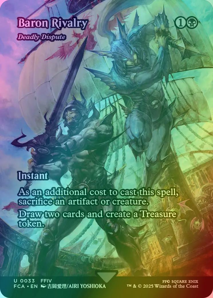 Baron Rivalry - Deadly Dispute [33] [Borderless] [FINAL FANTASY: Through the Ages] [Foil]