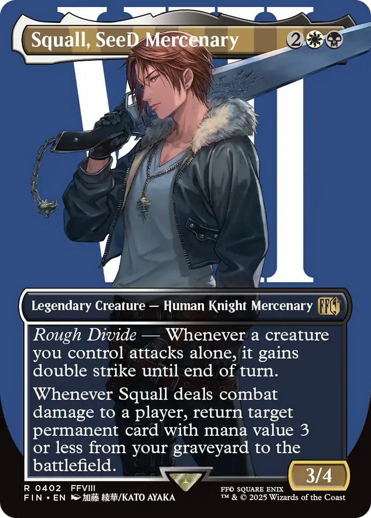 Squall, SeeD Mercenary [402] [Borderless] [Character] [FINAL FANTASY] [Non-Foil]