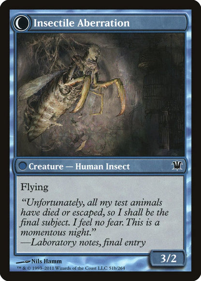 Delver of Secrets // Insectile Aberration [51] [Innistrad] [Non-Foil]