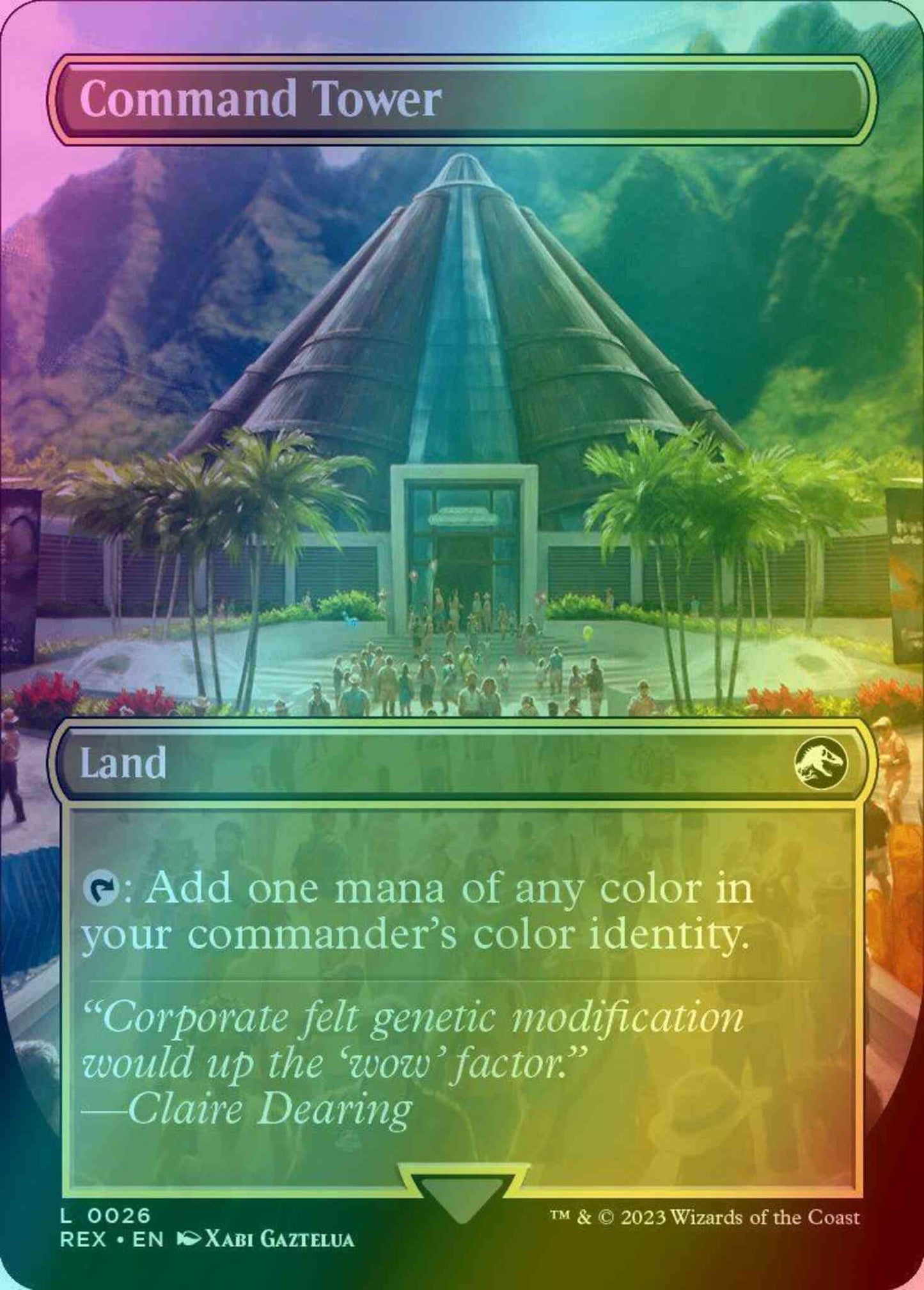 Command Tower // Command Tower [26] [Borderless] [Universes Beyond: Jurassic World Collection] [Foil]