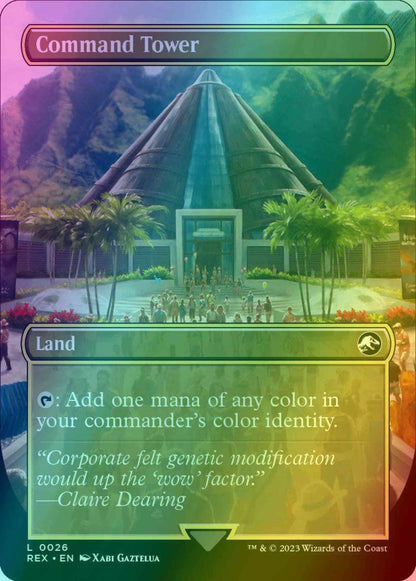 Command Tower // Command Tower [26] [Borderless] [Universes Beyond: Jurassic World Collection] [Foil]
