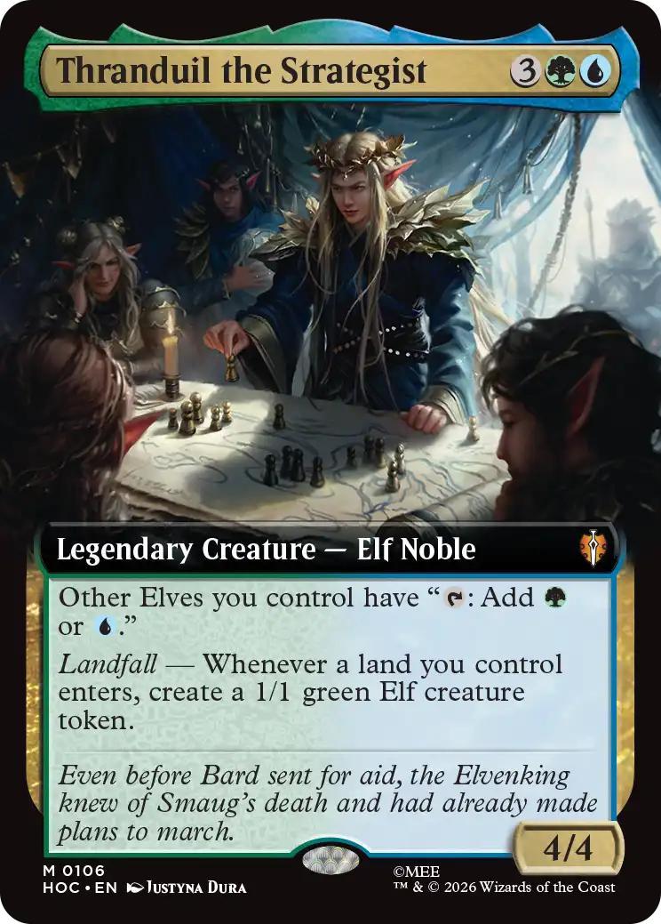 Thranduil the Strategist [106] [Extended Art] [The Hobbit: Commander] [Non-Foil]