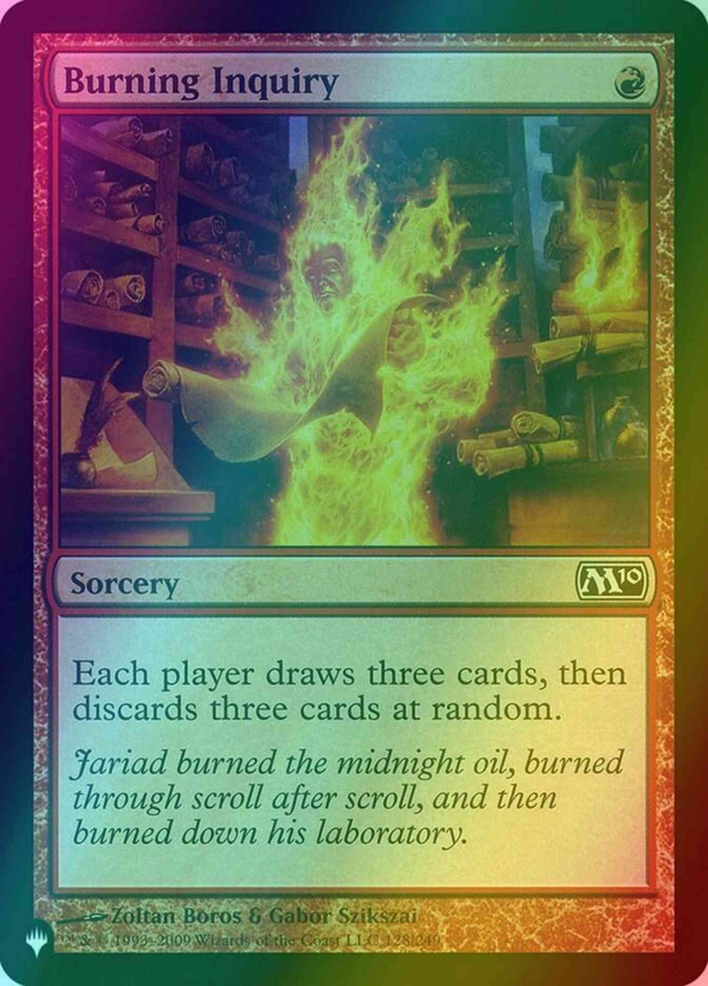 Burning Inquiry [M10-128] [The List] [Foil]