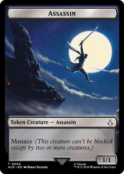 Assassin Token (04) // Human Rogue Token (03) [Assassin's Creed: Tokens] [Foil]