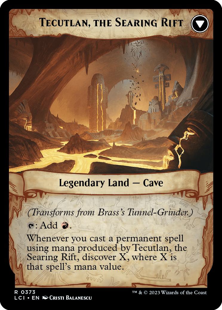 Brass's Tunnel-Grinder // Tecutlan, the Searing Rift [373] [Extended Art] [The Lost Caverns of Ixalan] [Non-Foil]