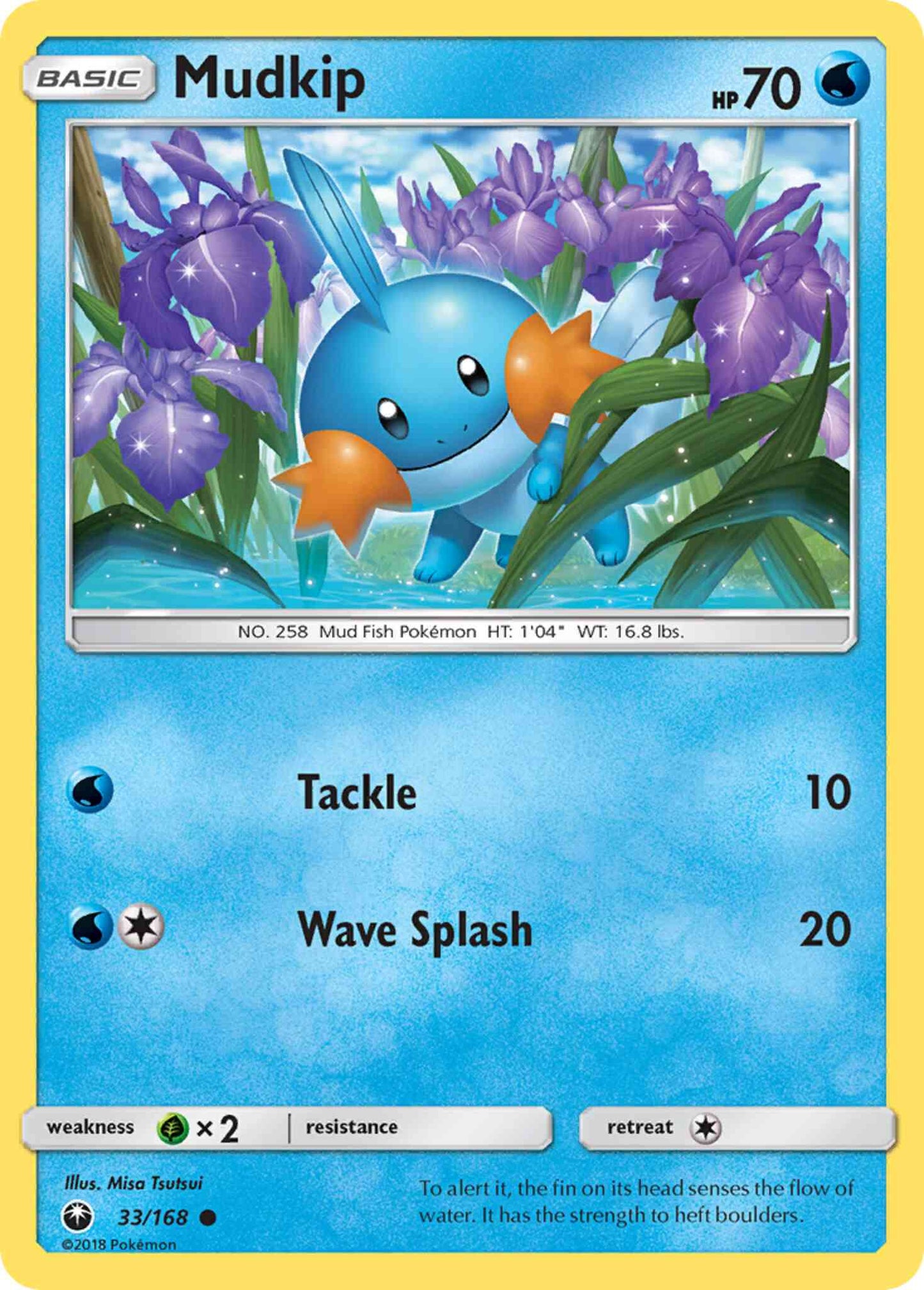 Mudkip - 33/168 - Common [sm7-33] [Non-Holo]