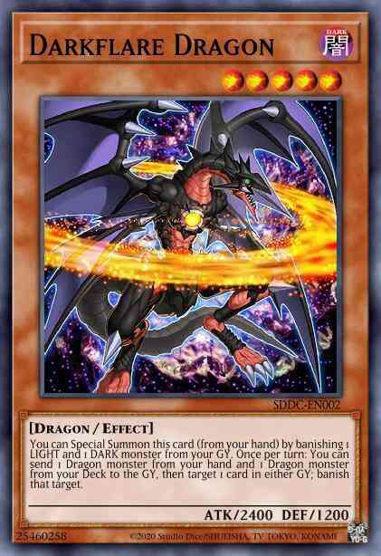 Darkflare Dragon - PGLD-EN040 - Gold Rare - 1st Edition