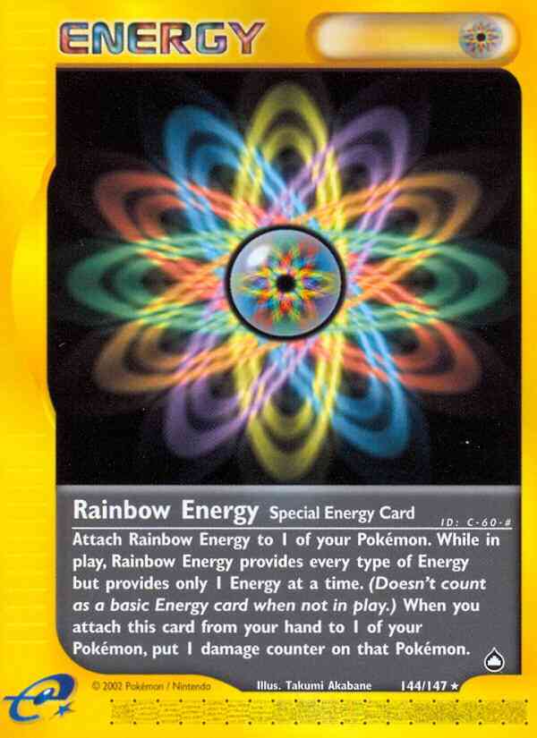 Rainbow Energy - 144/147 - Rare [ecard2-144] [Reverse Holo]