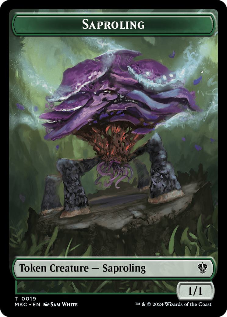 Morph Token (30) // Saproling Token (19) [Murders at Karlov Manor: Commander: Tokens] [Non-Foil]