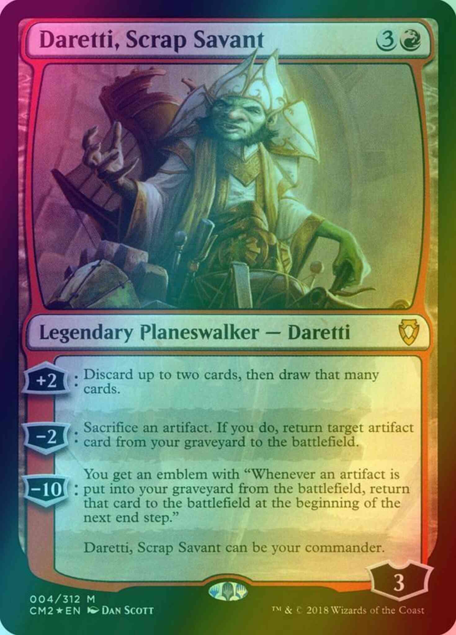 Magic The Gathering – Daretti, Esperto Di Rottami (Daretti, Scrap Savant) – Commander 2014