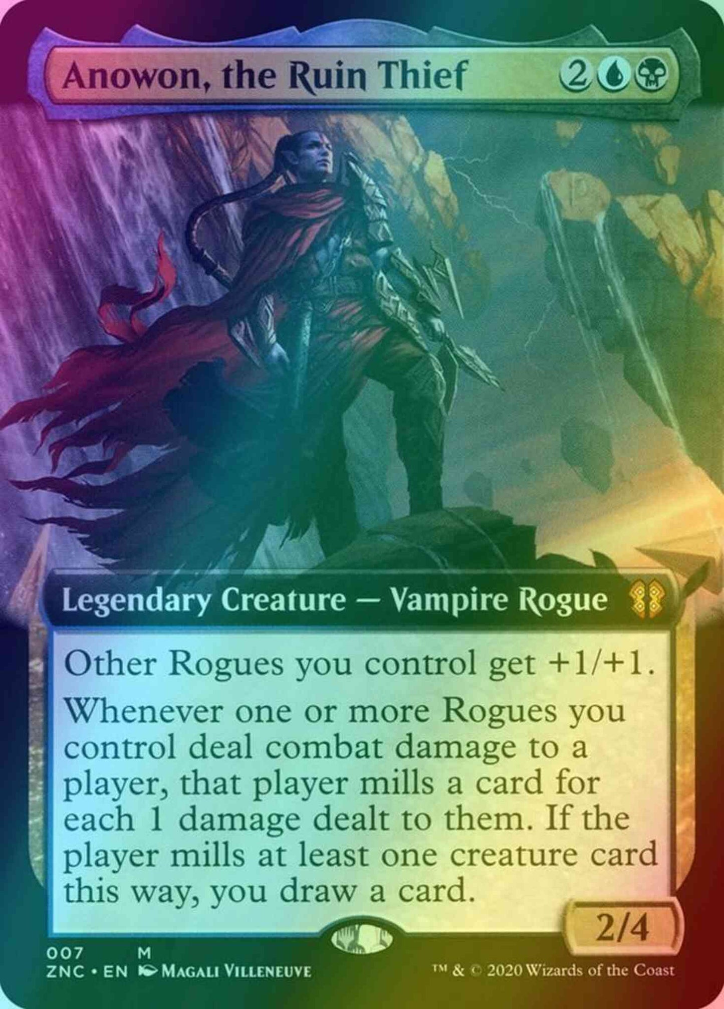 Anowon, the Ruin Thief [7] [Extended Art] [Zendikar Rising Commander] [Foil]