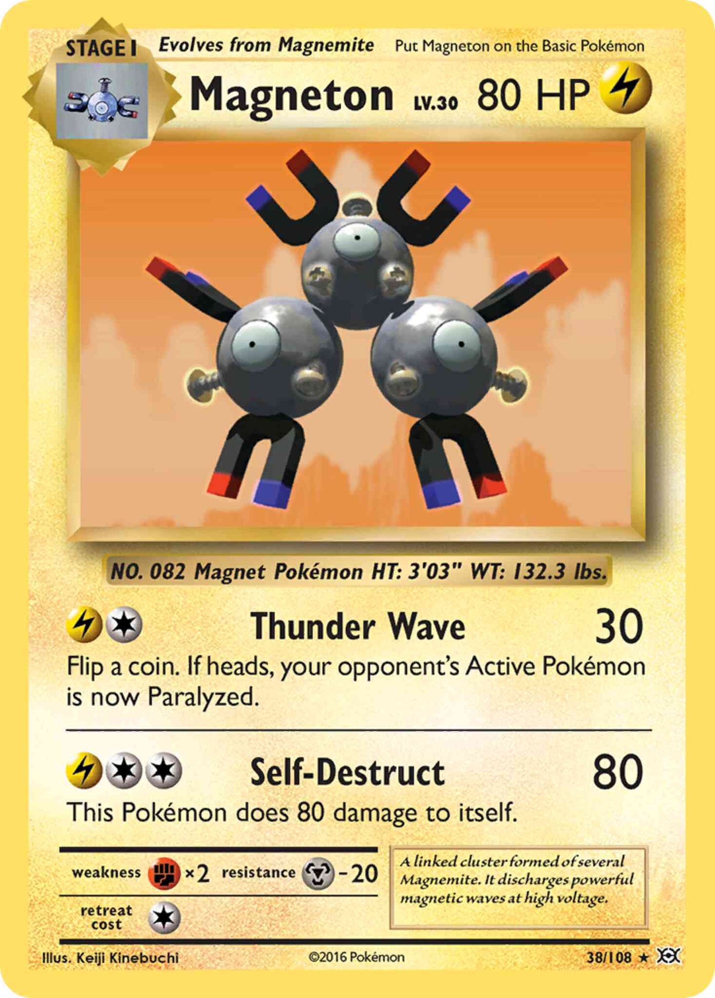 Magneton - 38/108 - Rare Holo [xy12-38] [Holo]