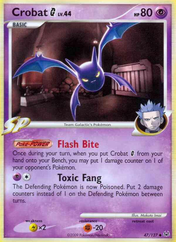 Crobat G - 47/127 - Uncommon [pl1-47] [Non-Holo]